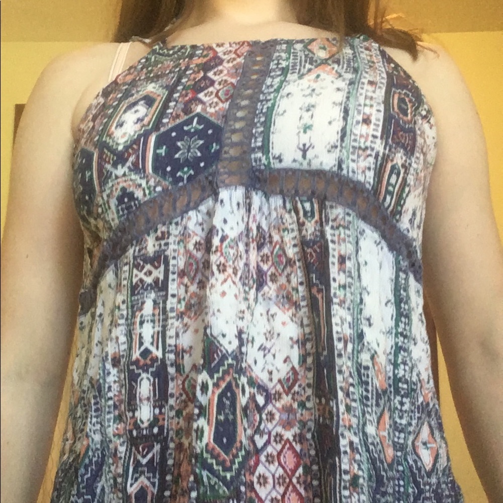 cute multi colored tank top